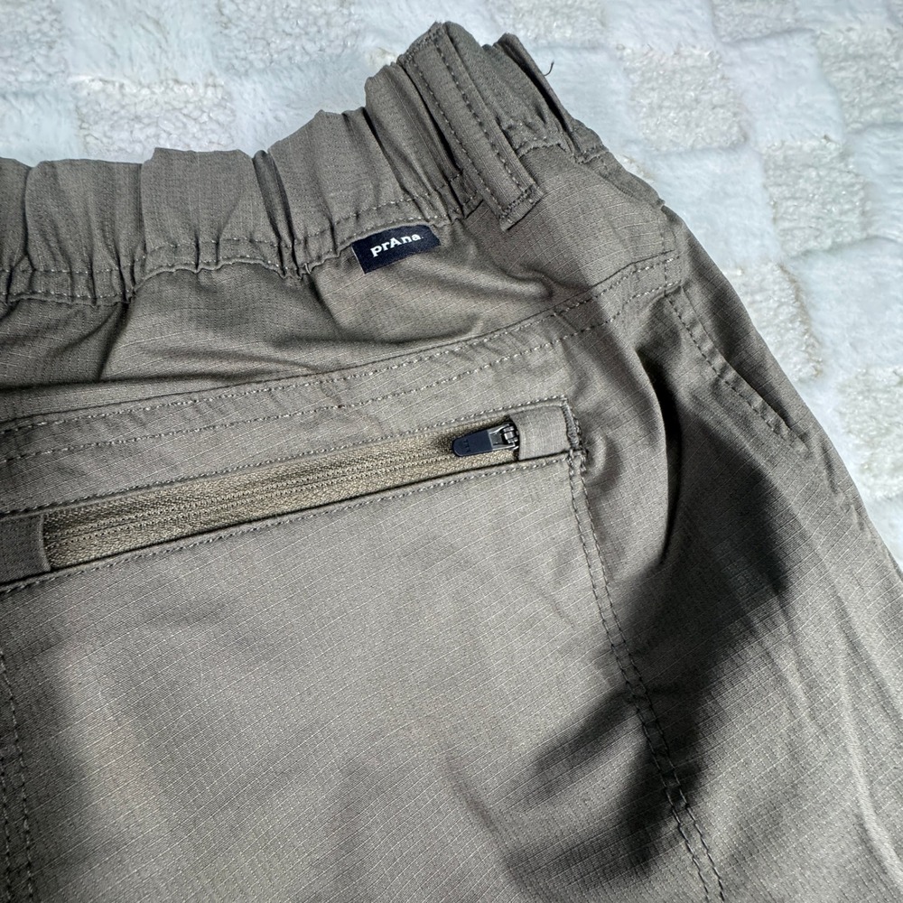 Prana Double Peak Pant Womens 10 Mud Brown Cargo Mid Rise Lightweight NWT - Picture 14 of 15